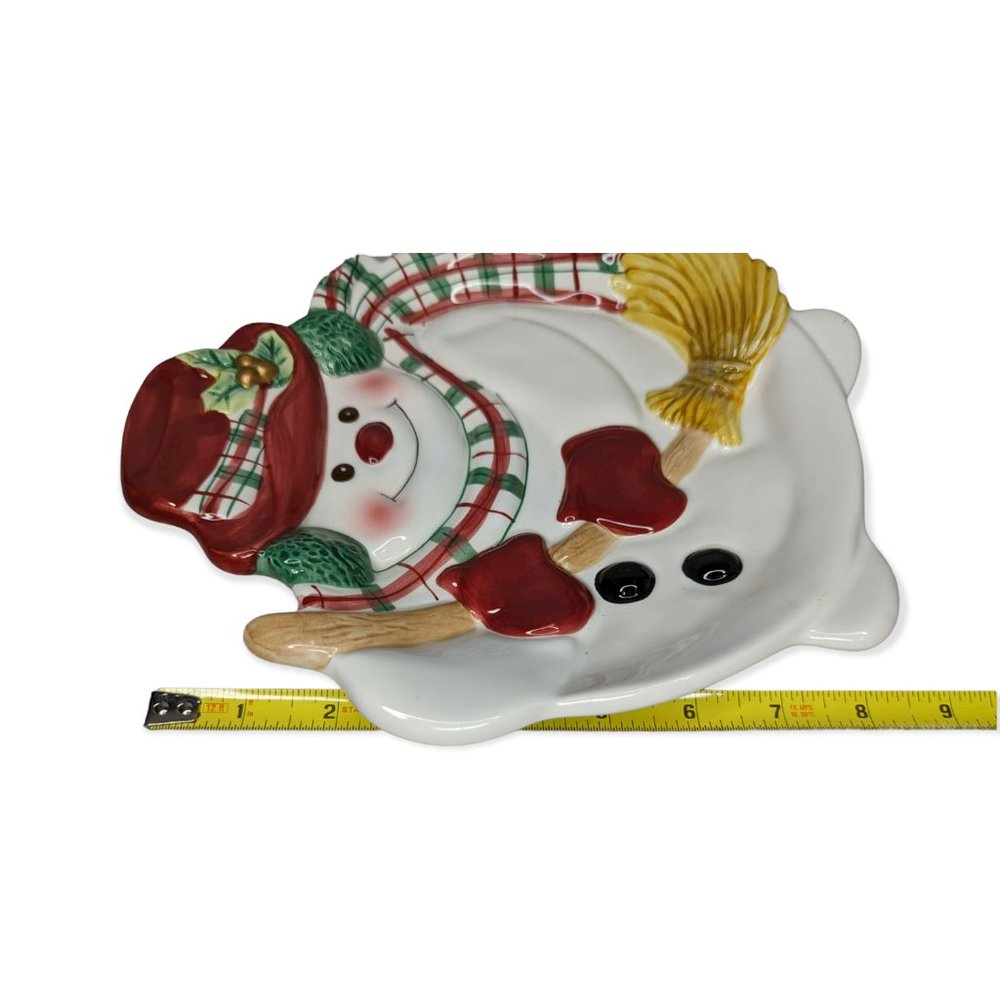 Fitz & Floyd Essentials Snowman Plate - Picture 10 of 11